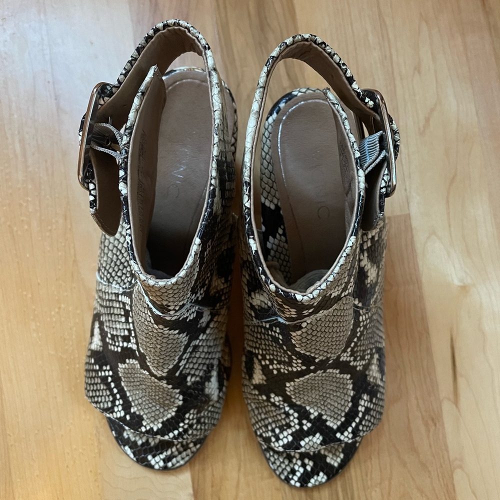 Vionic Blakey Peep-Toe Ankle Boot Python Snakeski… - image 2